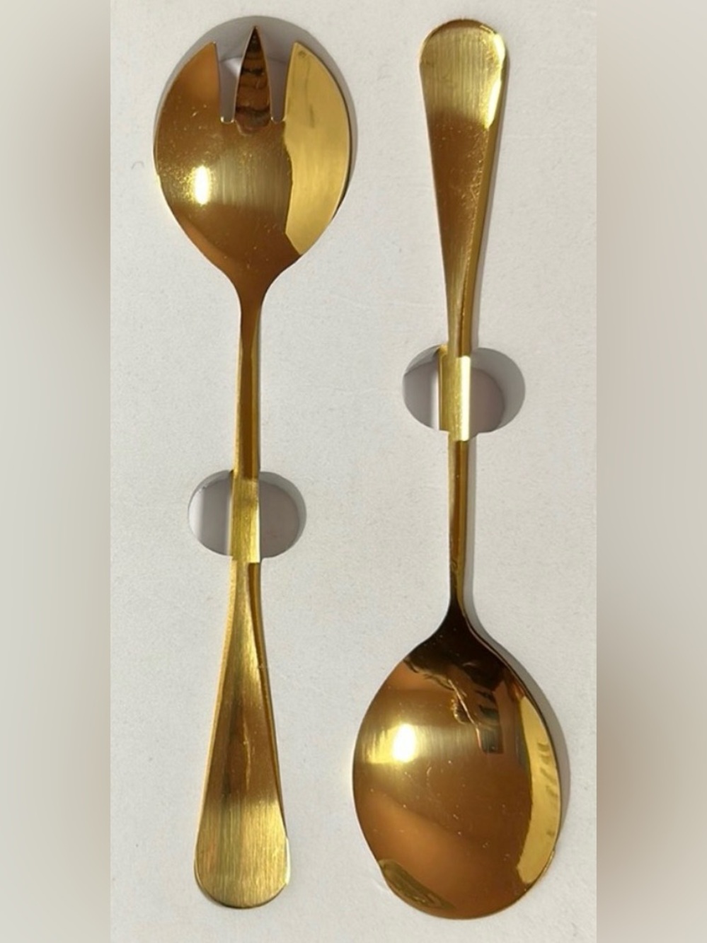 Blush Peony Gold Plated Stainless Steel Serving Set